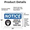 Signmission Enter At Your Own Risk Toxic Gases Sign, Vinyl Decal, 24in W x 18in L, 2PK OS-2PACK-NS-D-1824-L-12069 - alternate 3